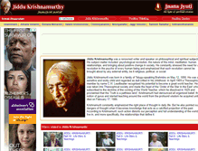 Tablet Screenshot of jiddukrishnamurthi.jnanajyoti.com